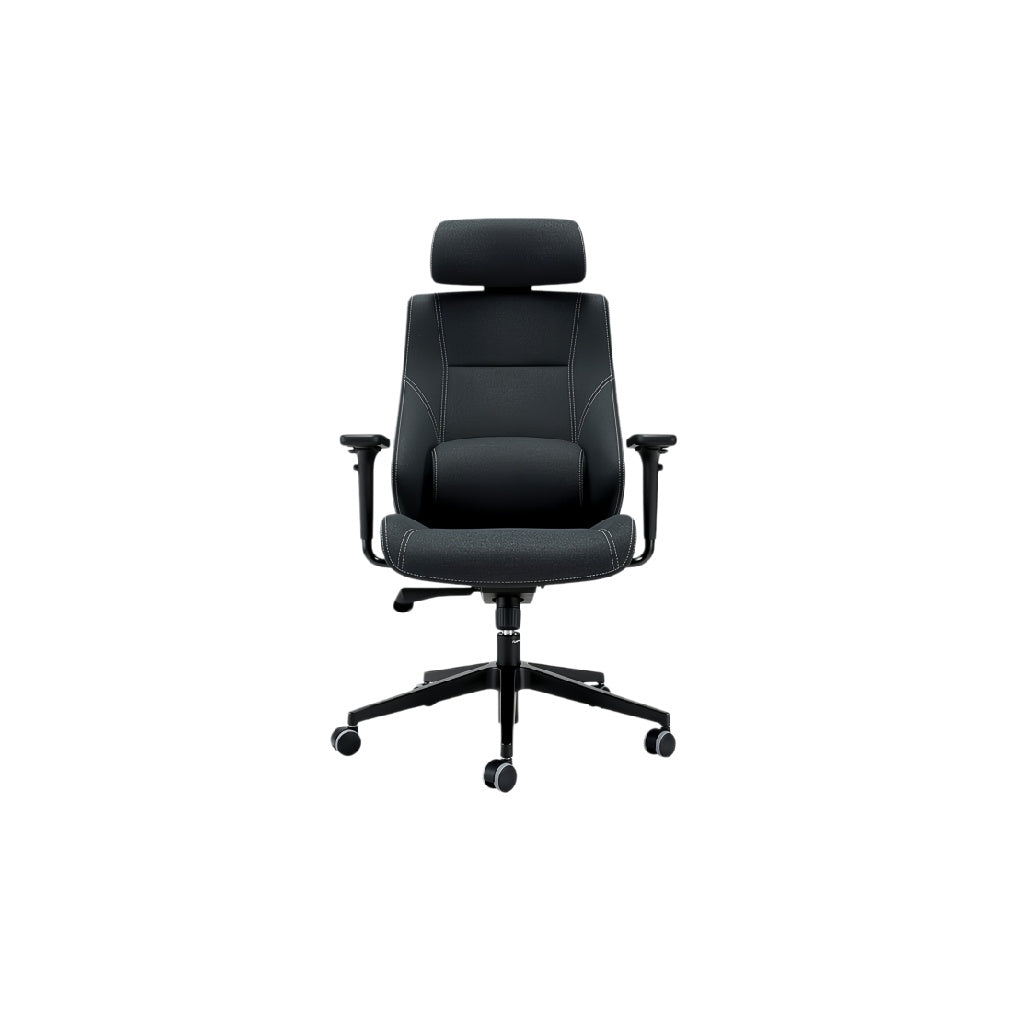 **Ergonomische bureaustoel met verstelbare rugleuning en armleuningen**