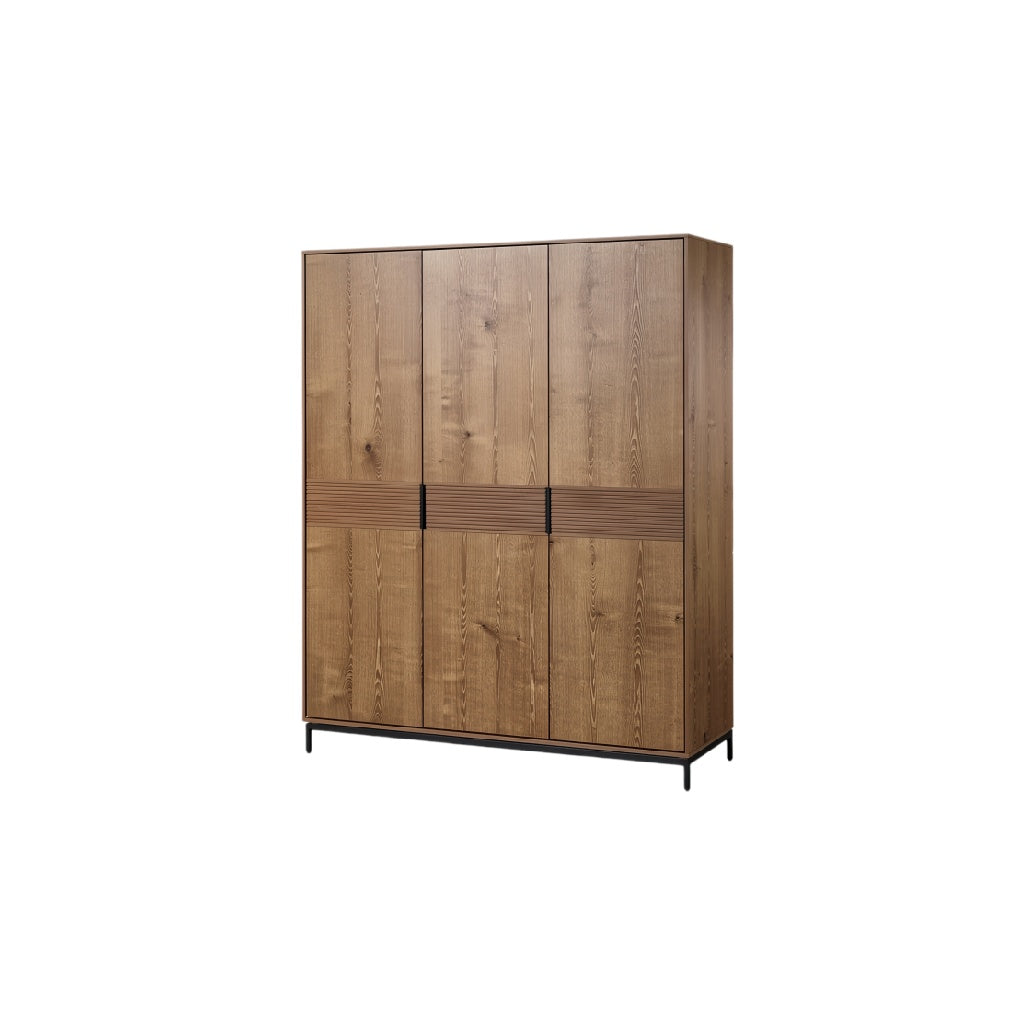 **Technische titel in het Nederlands:** "Moderne houten kast met schuifdeuren en metalen onderstel"