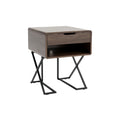**Moderne nachttafel met lades en metalen onderstel**